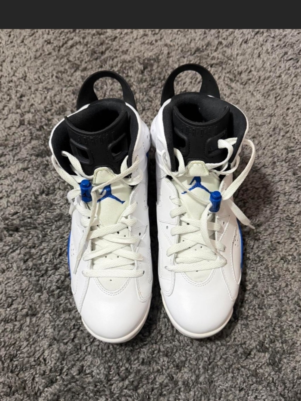 White And Blue Jordan 6